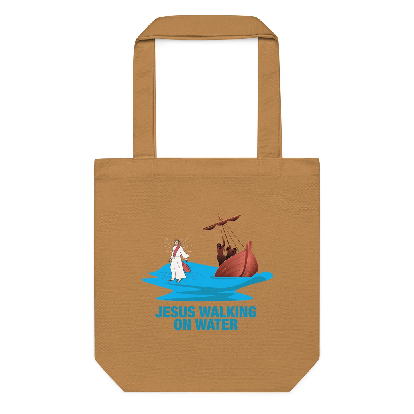 Jesus Walking on Water Cotton Tote Bag