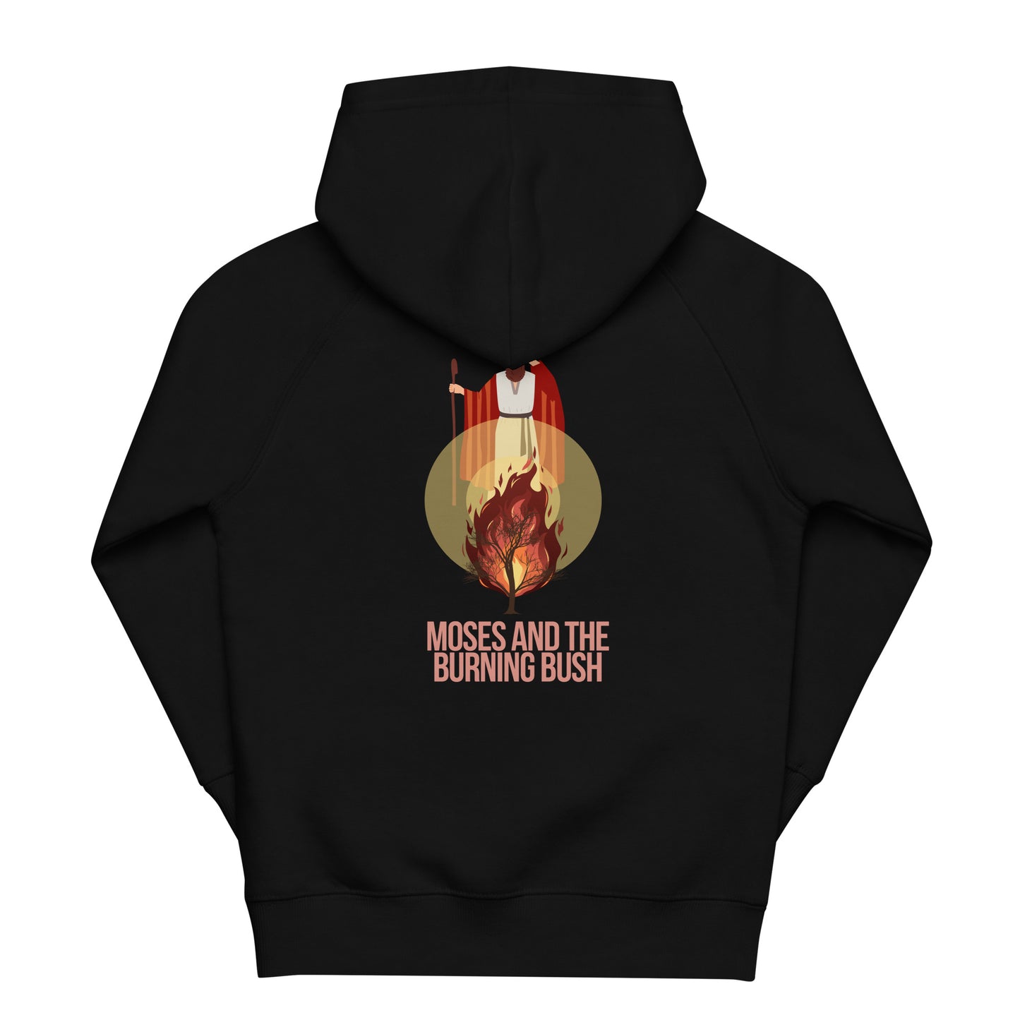 Moses and the Burning Bush Kids Eco Hoodie