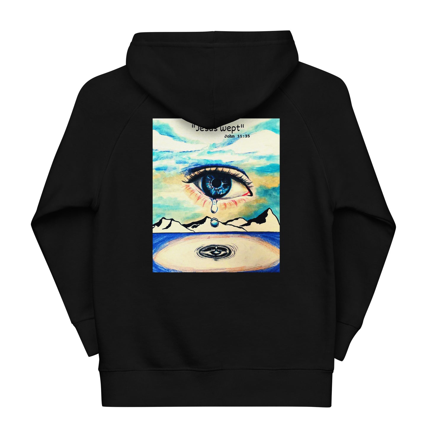 Jesus Wept Unisex Kids Eco Hoodie