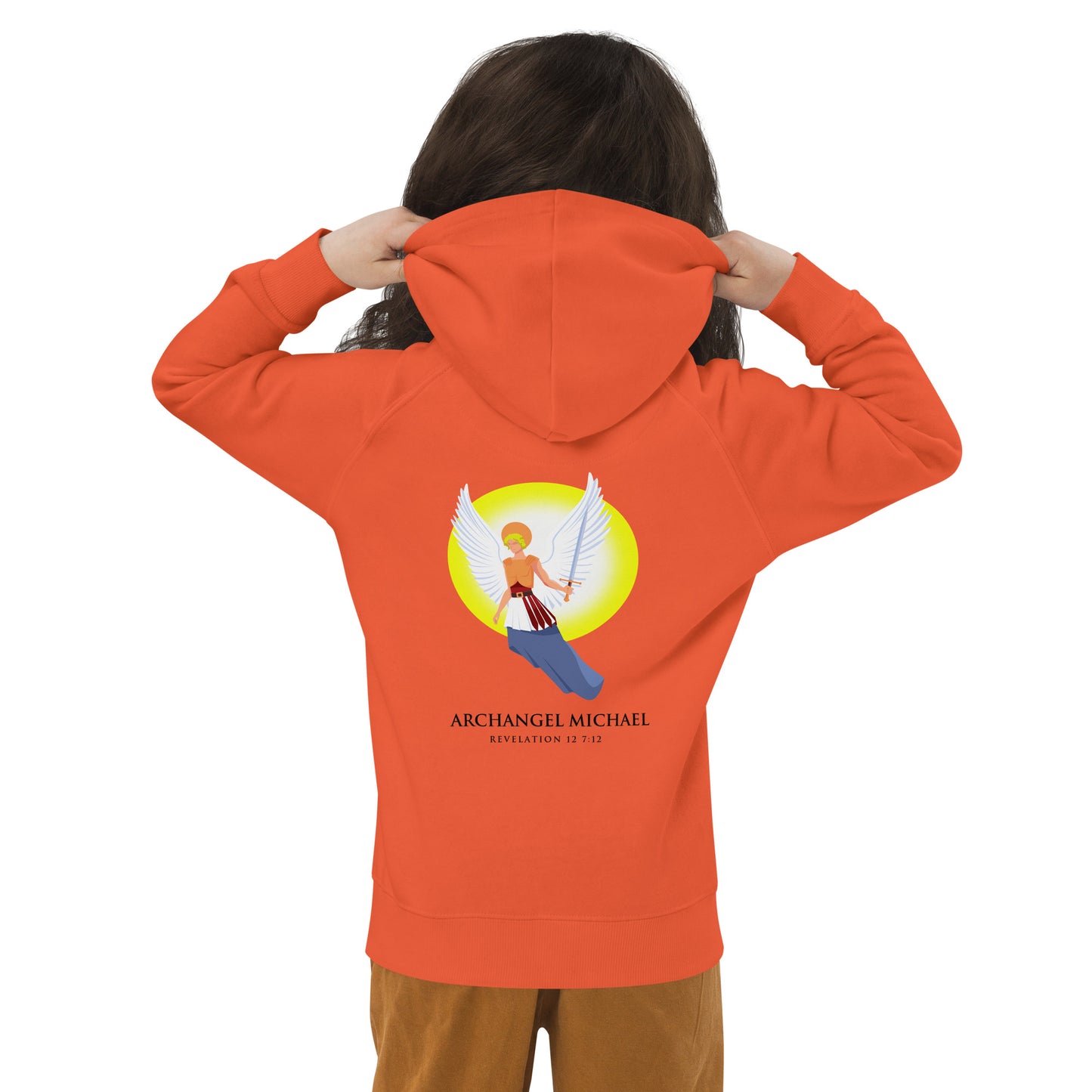 Archangel Michael Kids Eco Hoodie