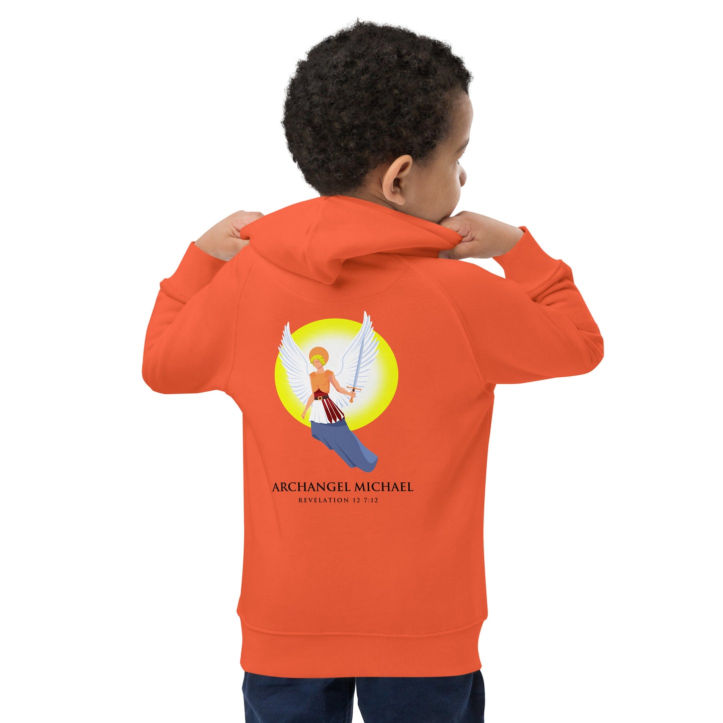 Archangel Michael Kids Eco Hoodie