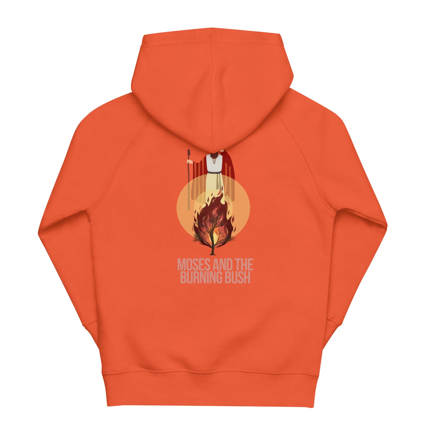 Moses and the Burning Bush Kids Eco Hoodie