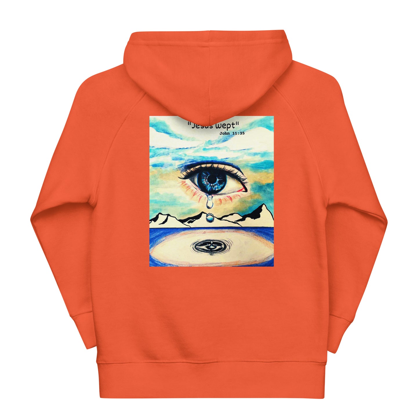 Jesus Wept Unisex Kids Eco Hoodie