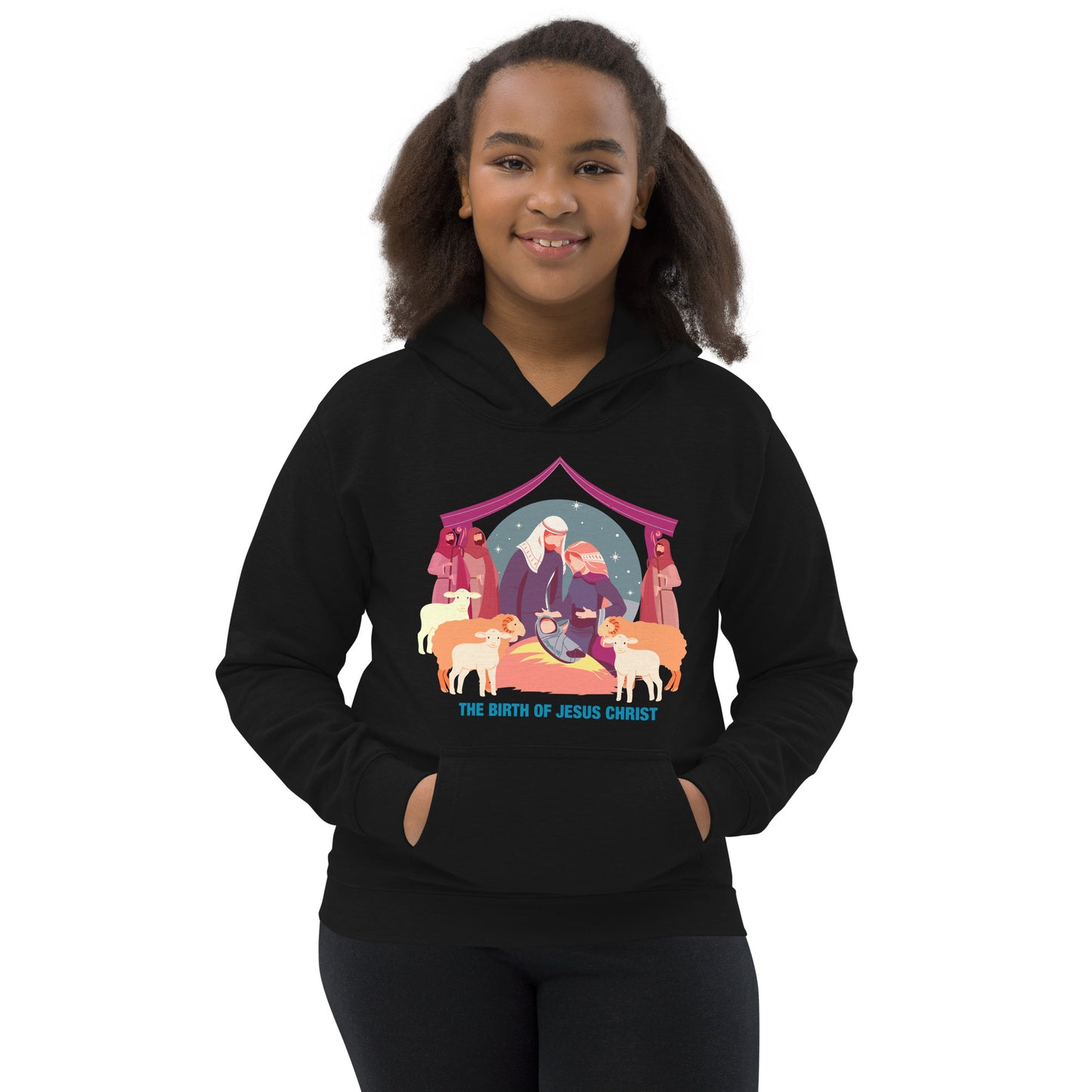 The Birth of Jesus Christ Kids Hoodie