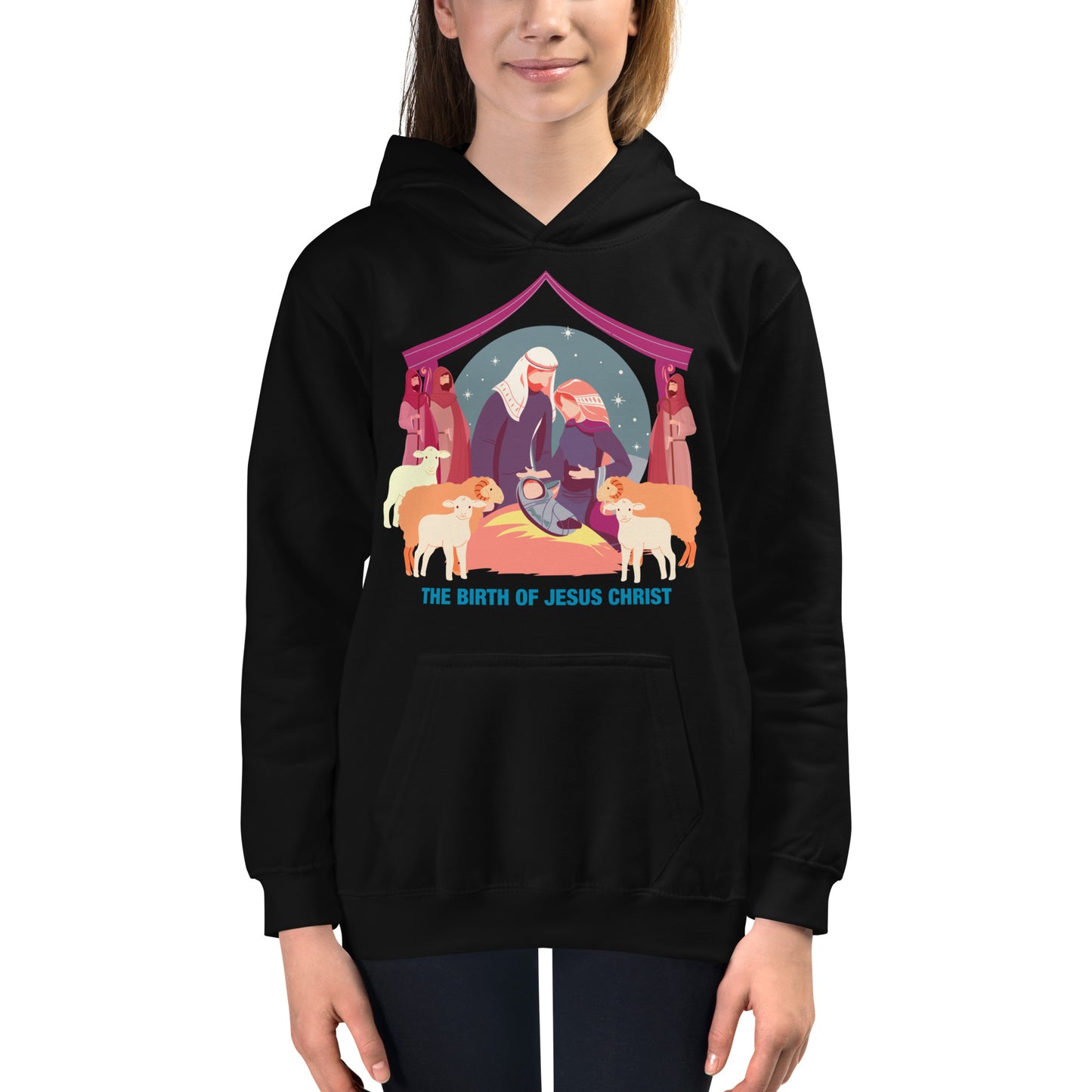 The Birth of Jesus Christ Kids Hoodie