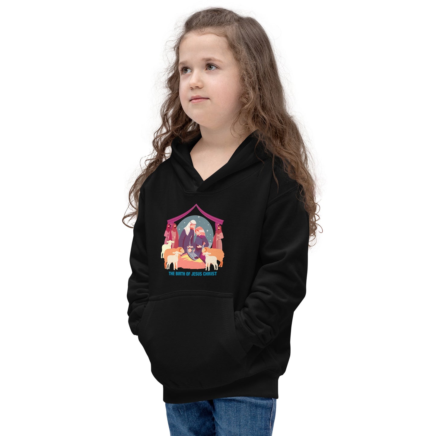 The Birth of Jesus Christ Kids Hoodie