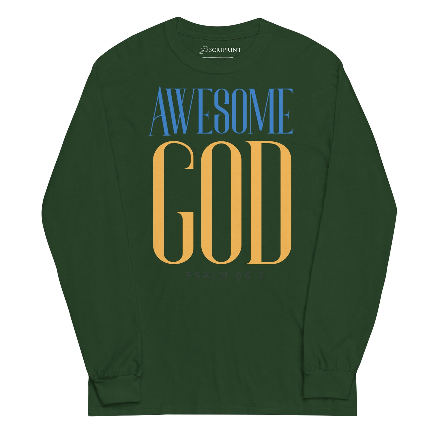 Awesome God Men’s Long Sleeve Shirt