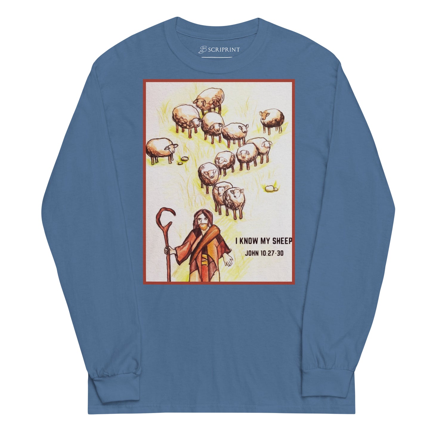 I Know My Sheep Men’s Long Sleeve Shirt