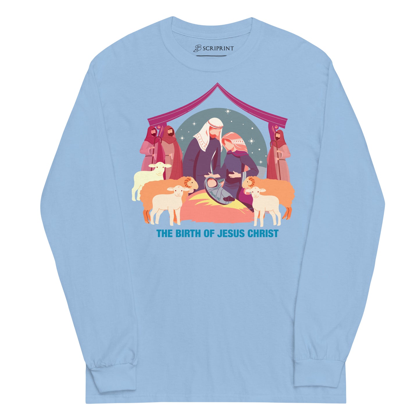 The Birth of Jesus Christ Men’s Long Sleeve Shirt