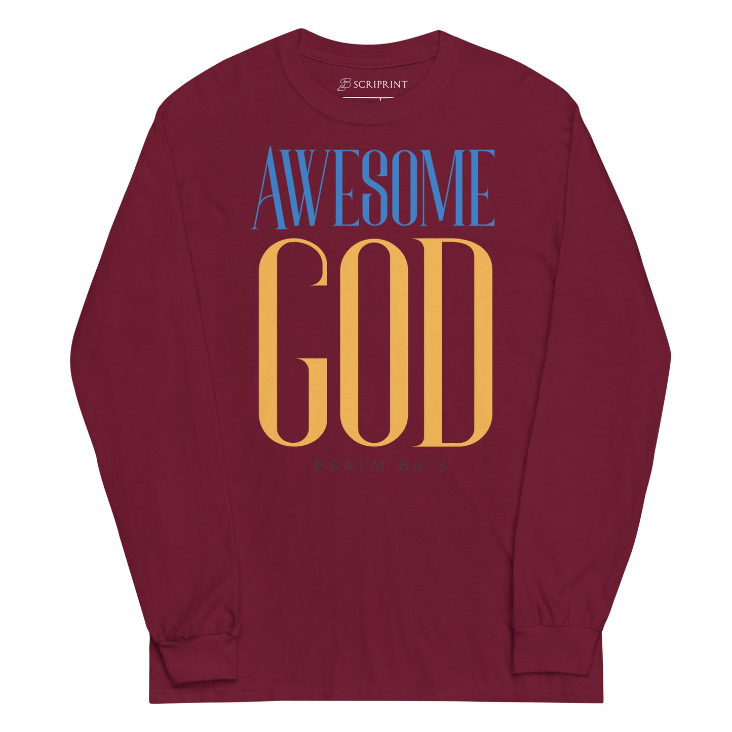 Awesome God Men’s Long Sleeve Shirt