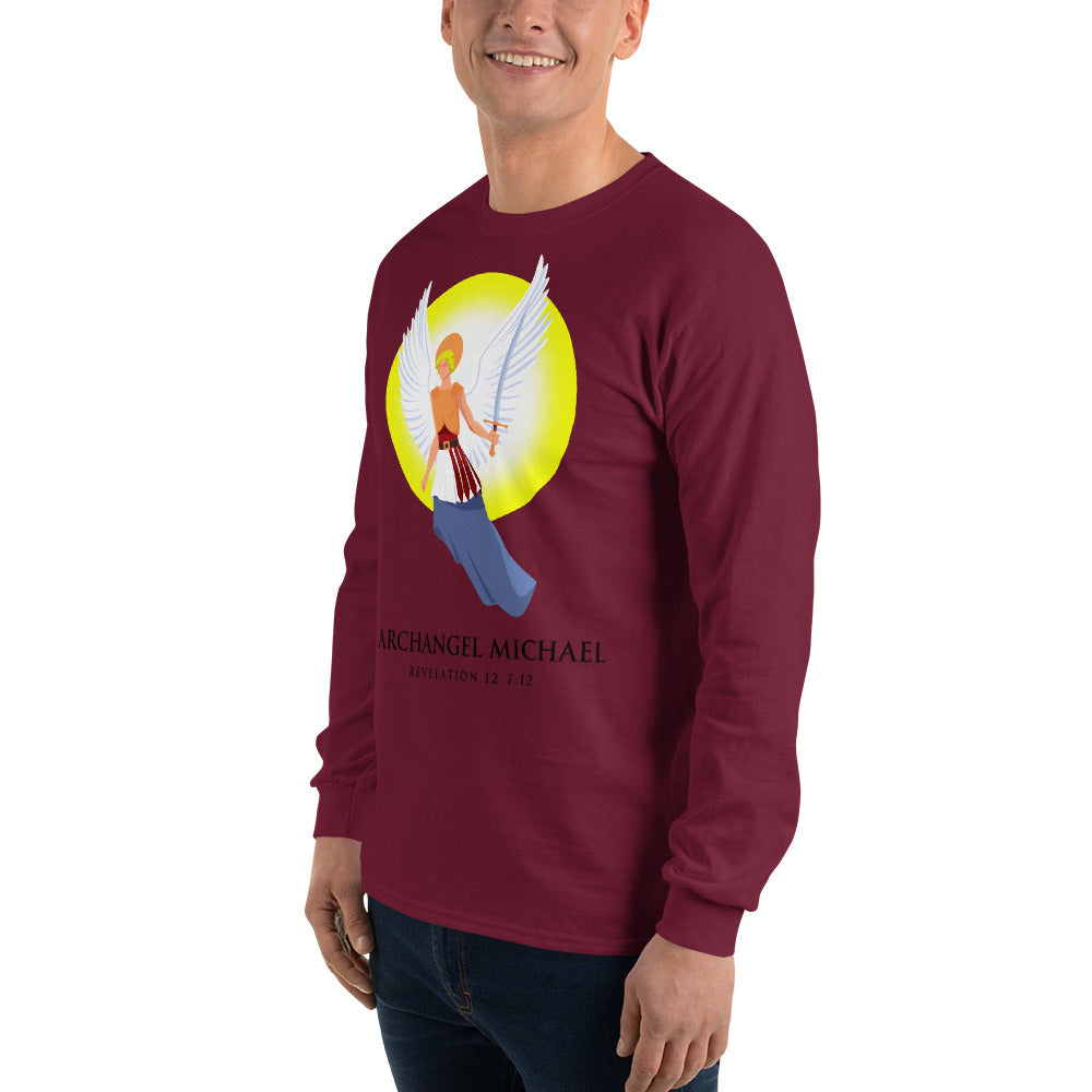 Archangel Michael Men’s Long Sleeve Shirt
