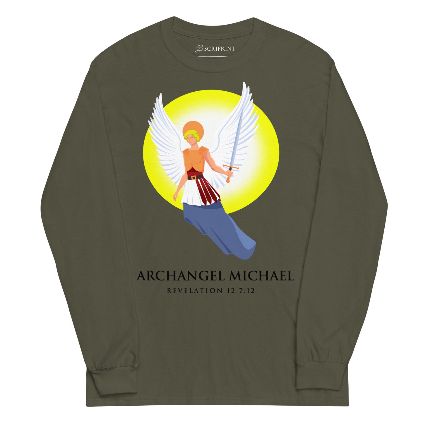 Archangel Michael Men’s Long Sleeve Shirt