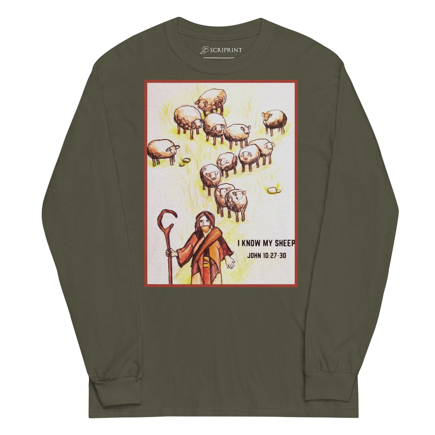 I Know My Sheep Men’s Long Sleeve Shirt