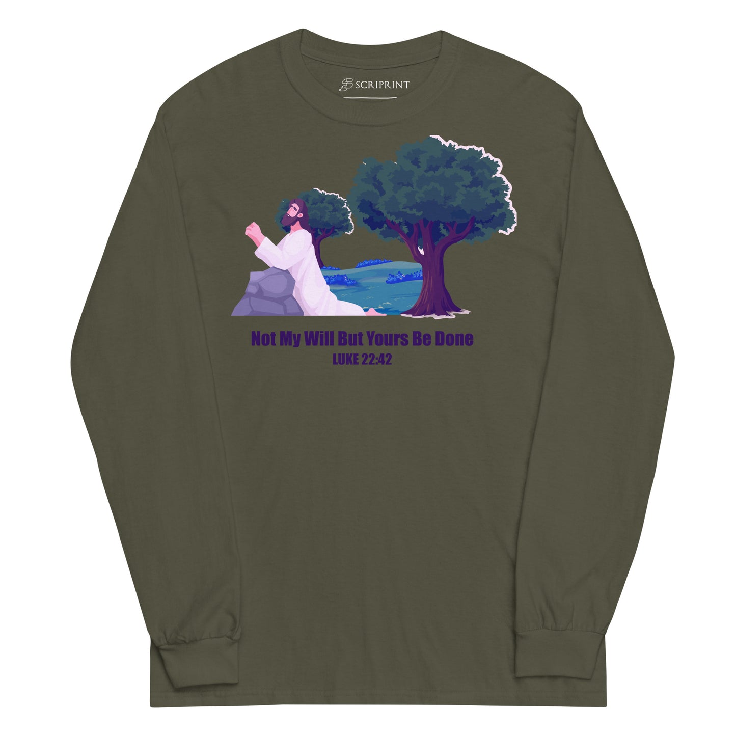 Not My Will Men’s Long Sleeve Shirt