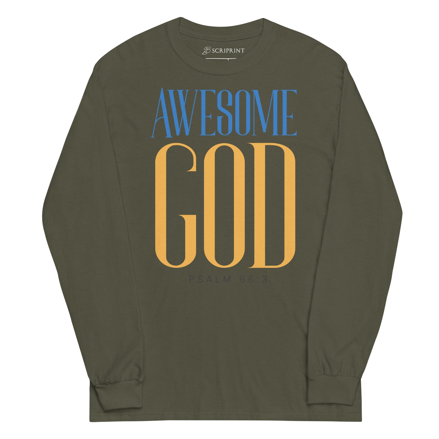 Awesome God Men’s Long Sleeve Shirt