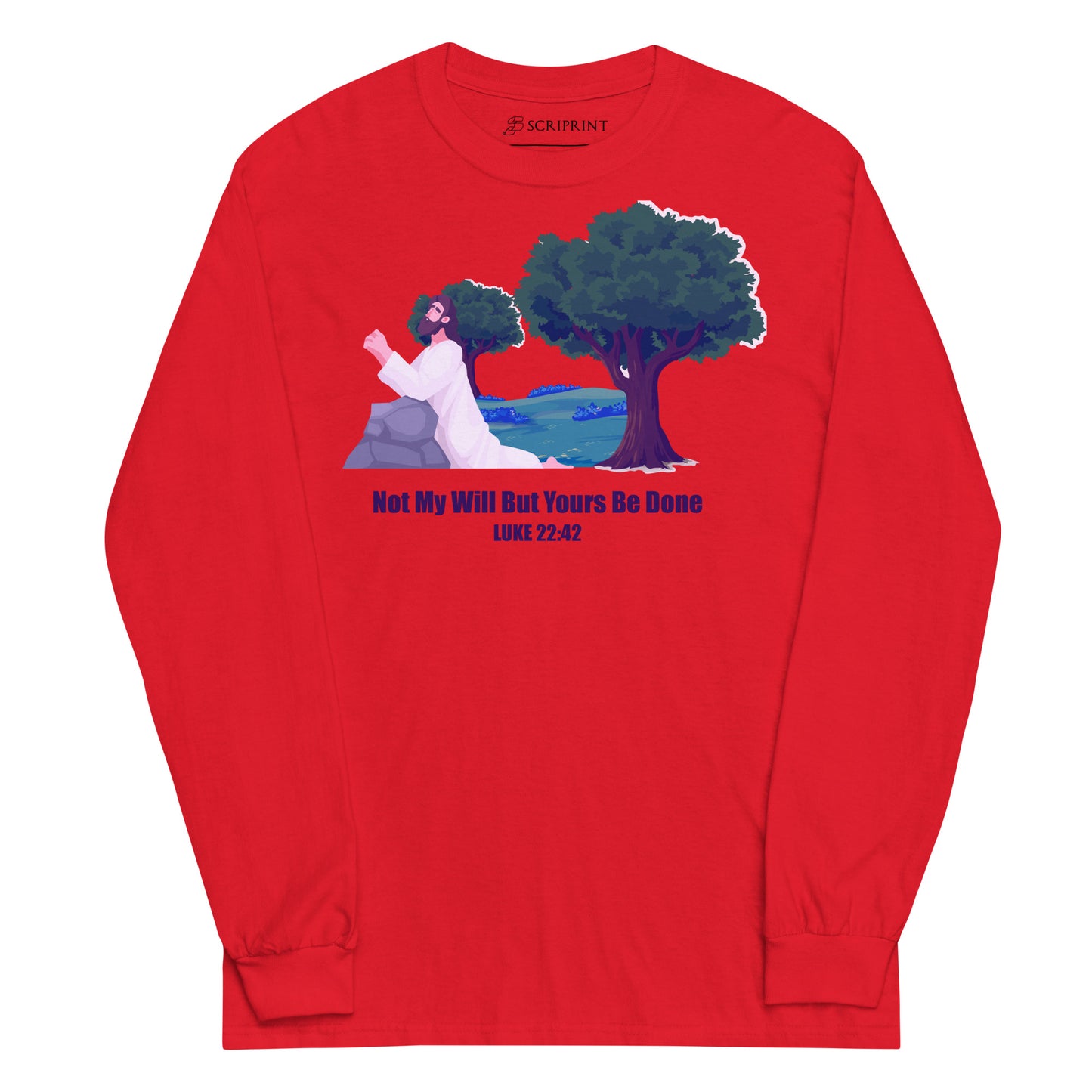 Not My Will Men’s Long Sleeve Shirt