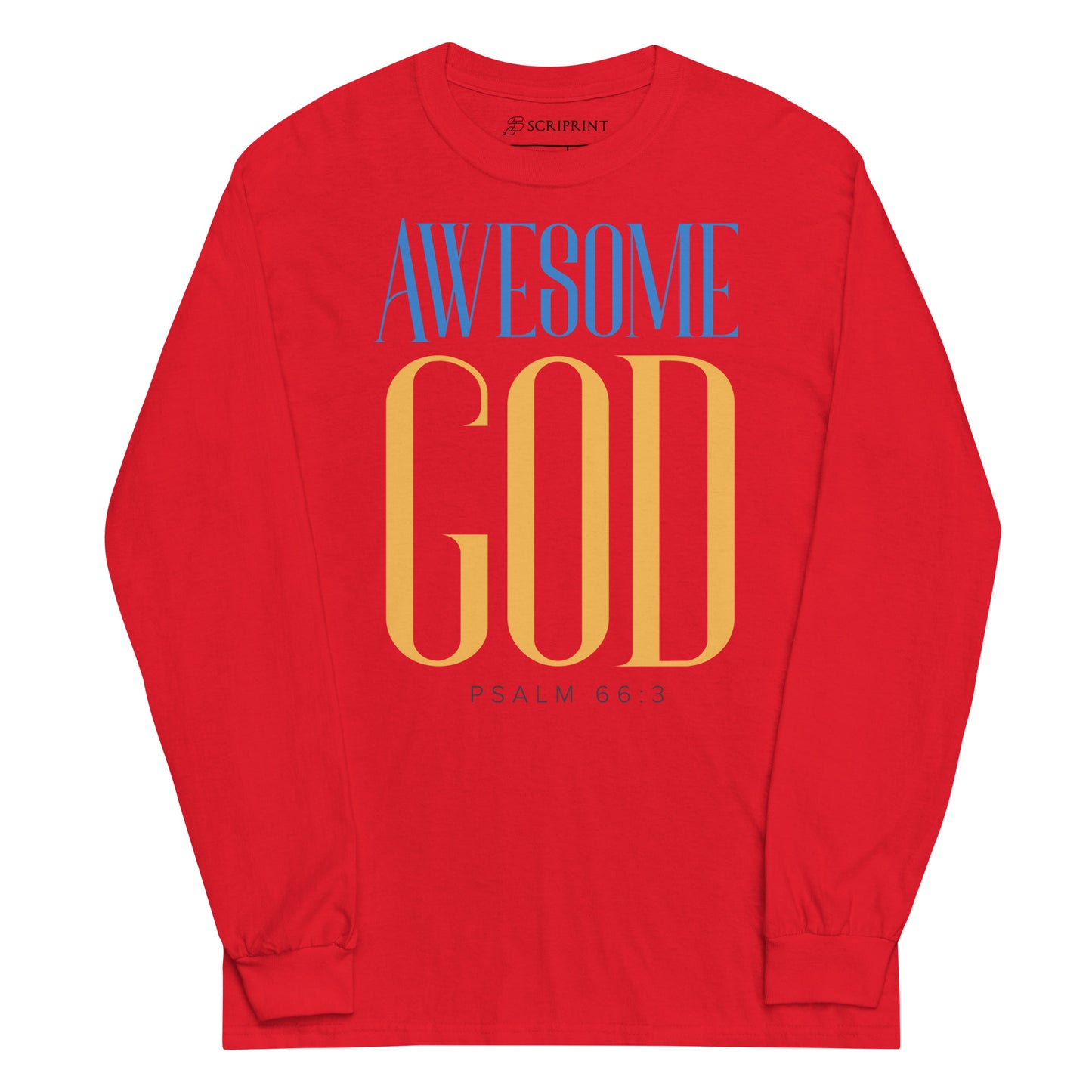 Awesome God Men’s Long Sleeve Shirt