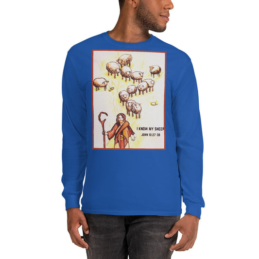 I Know My Sheep Men’s Long Sleeve Shirt