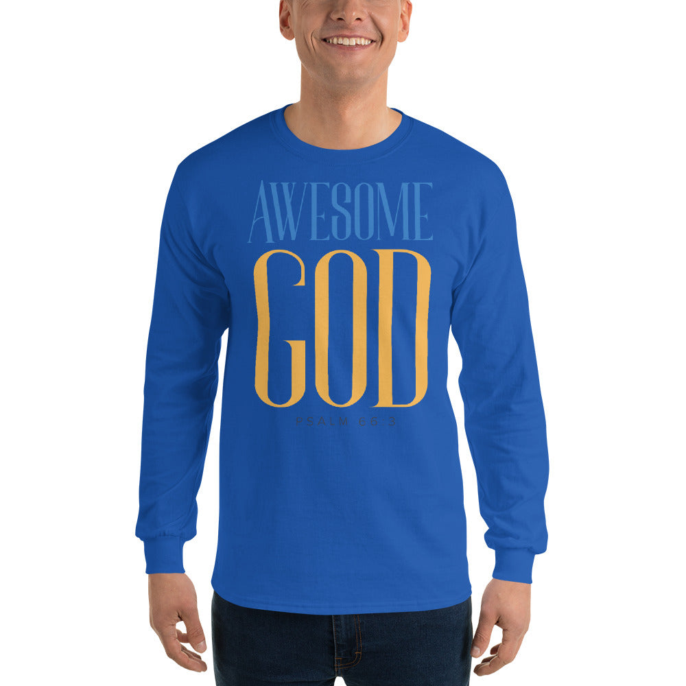 Awesome God Men’s Long Sleeve Shirt