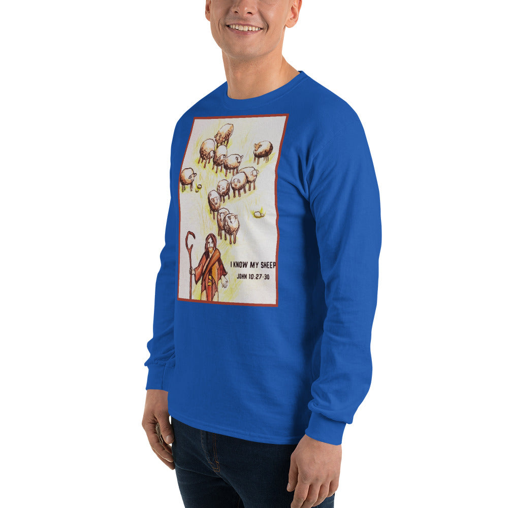 I Know My Sheep Men’s Long Sleeve Shirt