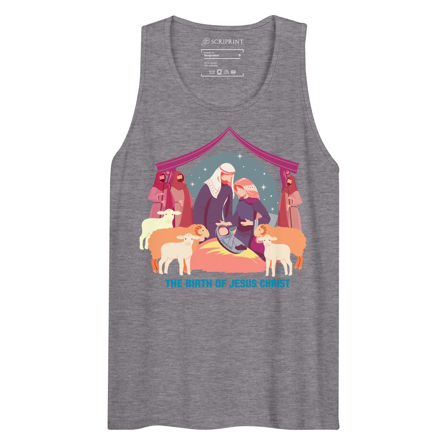 The Birth of Jesus Christ Men’s Premium Tank Top