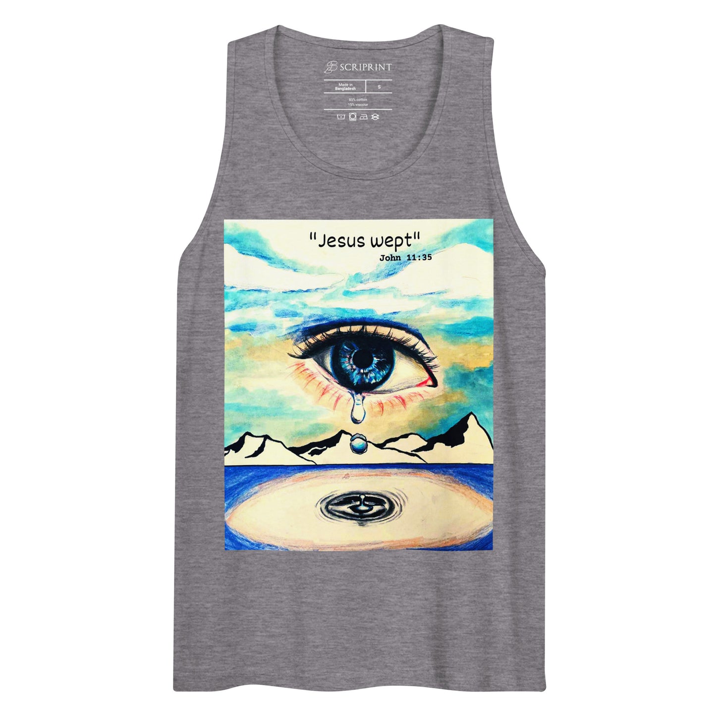 Jesus Wept Men’s Premium Tank Top