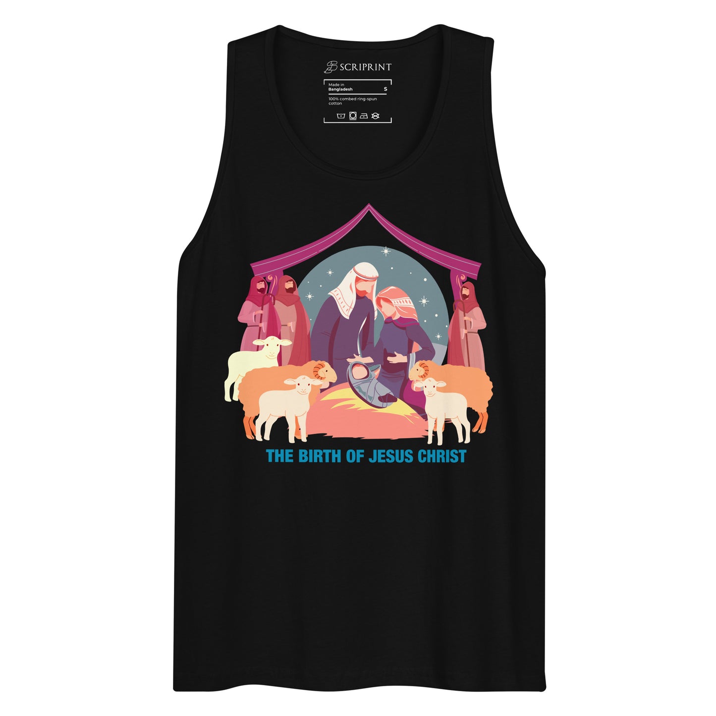 The Birth of Jesus Christ Men’s Premium Tank Top