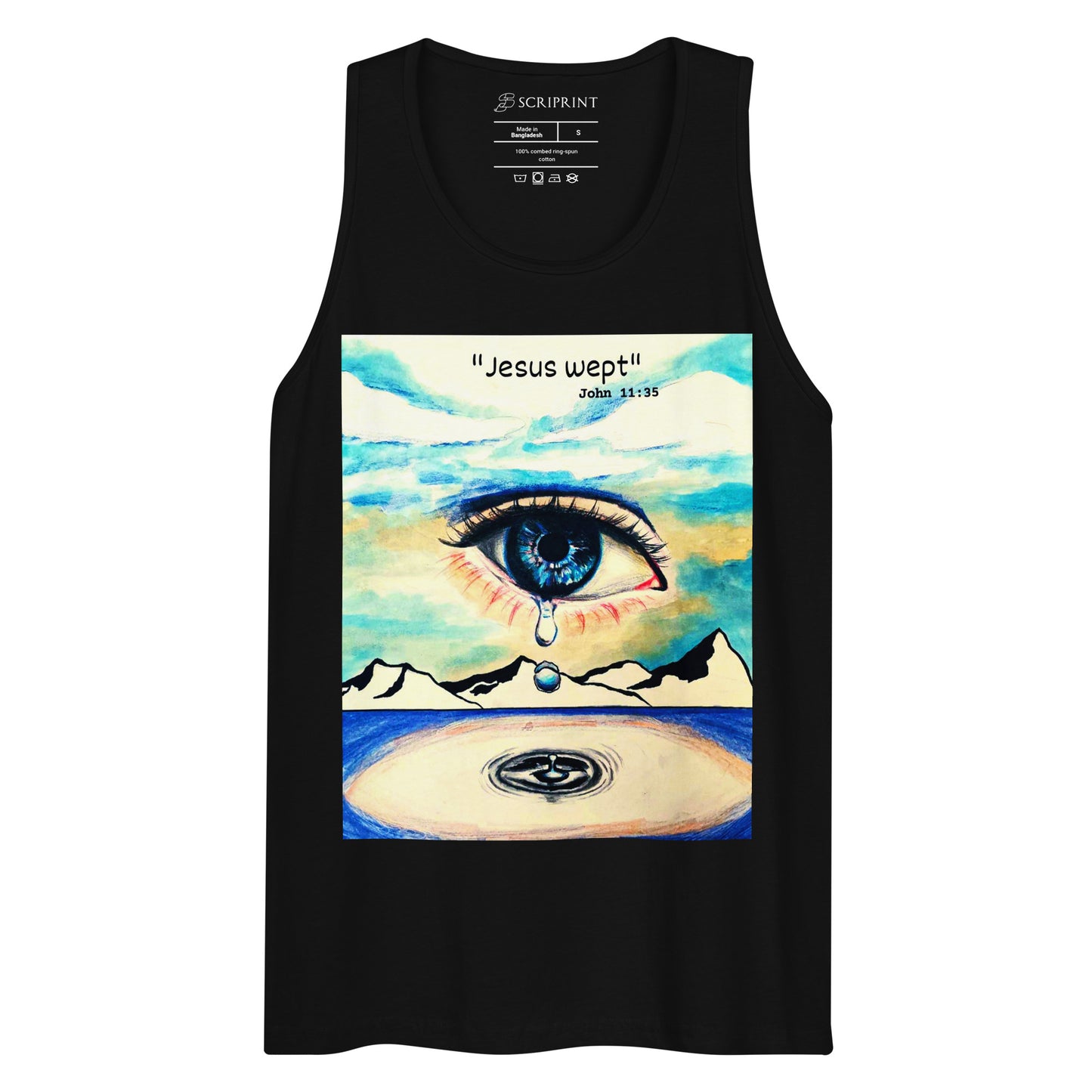 Jesus Wept Men’s Premium Tank Top