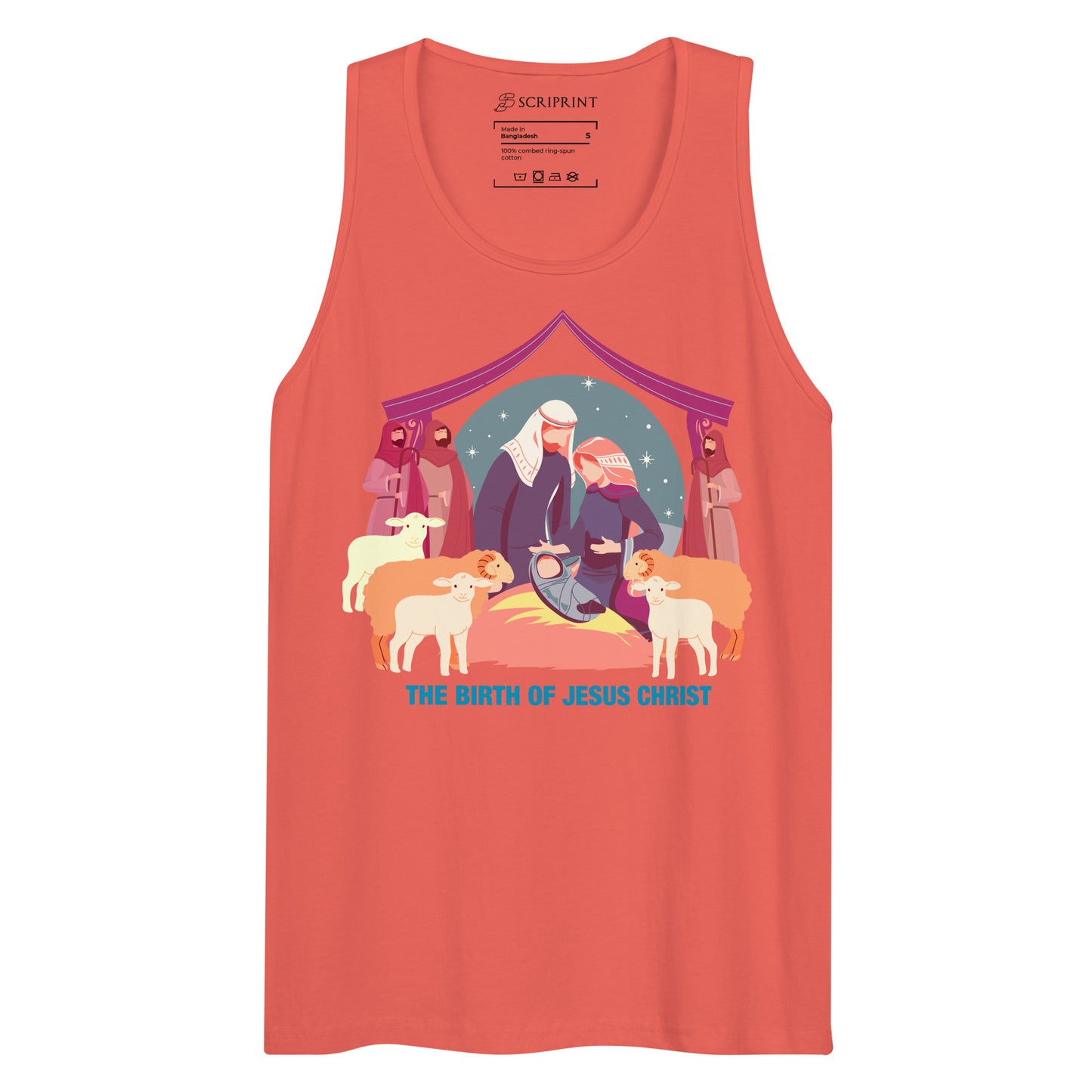 The Birth of Jesus Christ Men’s Premium Tank Top