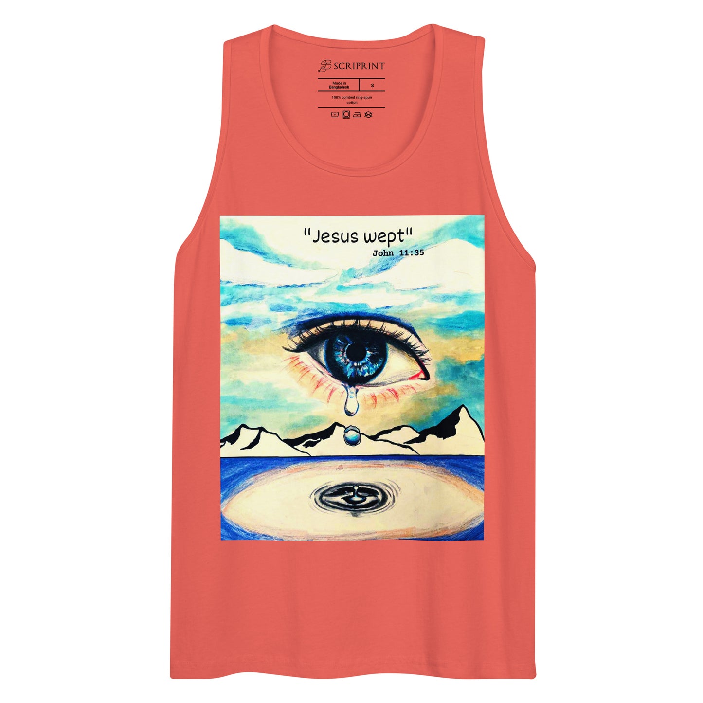 Jesus Wept Men’s Premium Tank Top