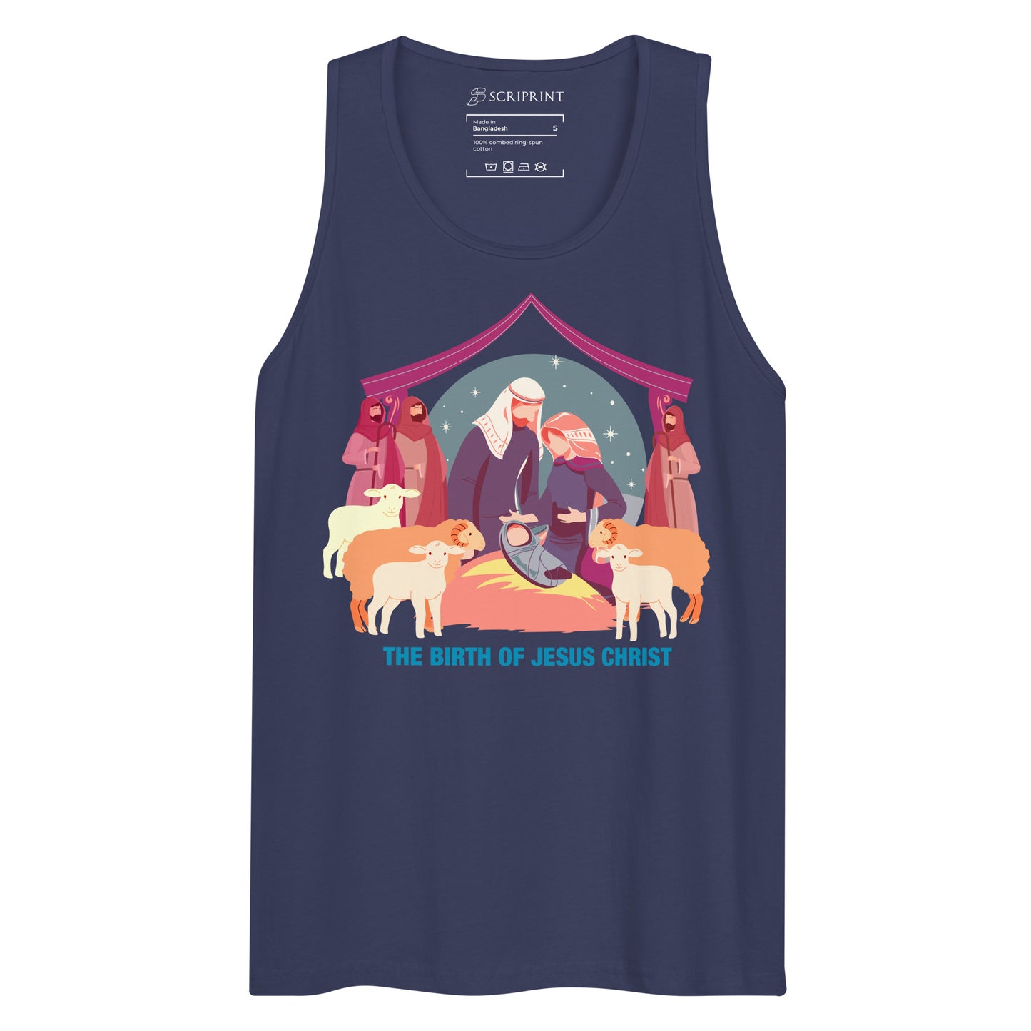 The Birth of Jesus Christ Men’s Premium Tank Top