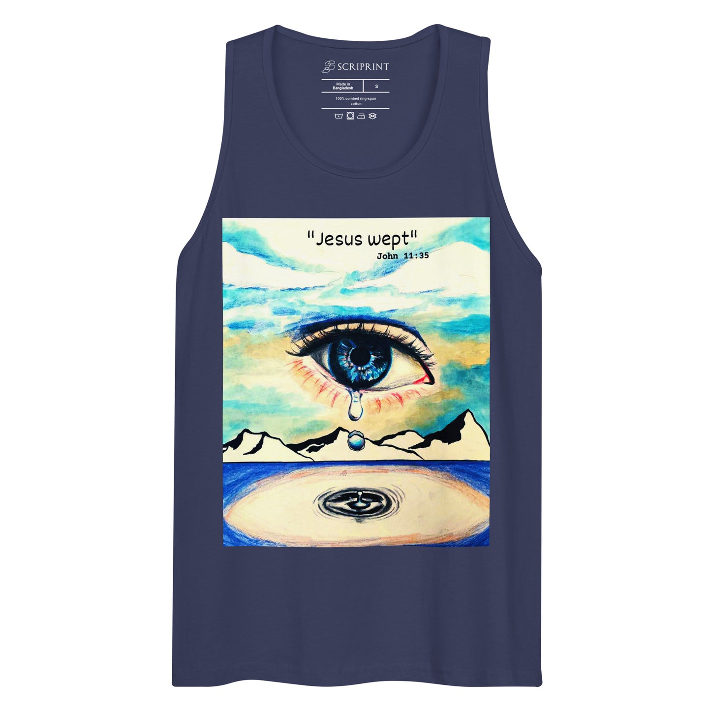 Jesus Wept Men’s Premium Tank Top