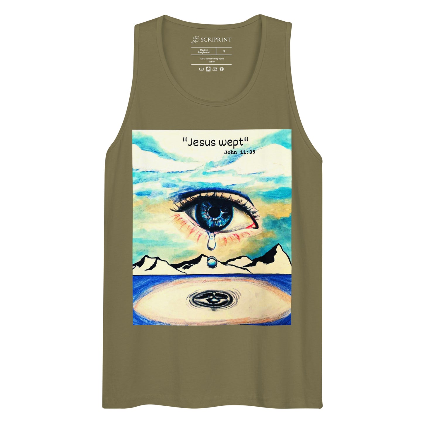 Jesus Wept Men’s Premium Tank Top