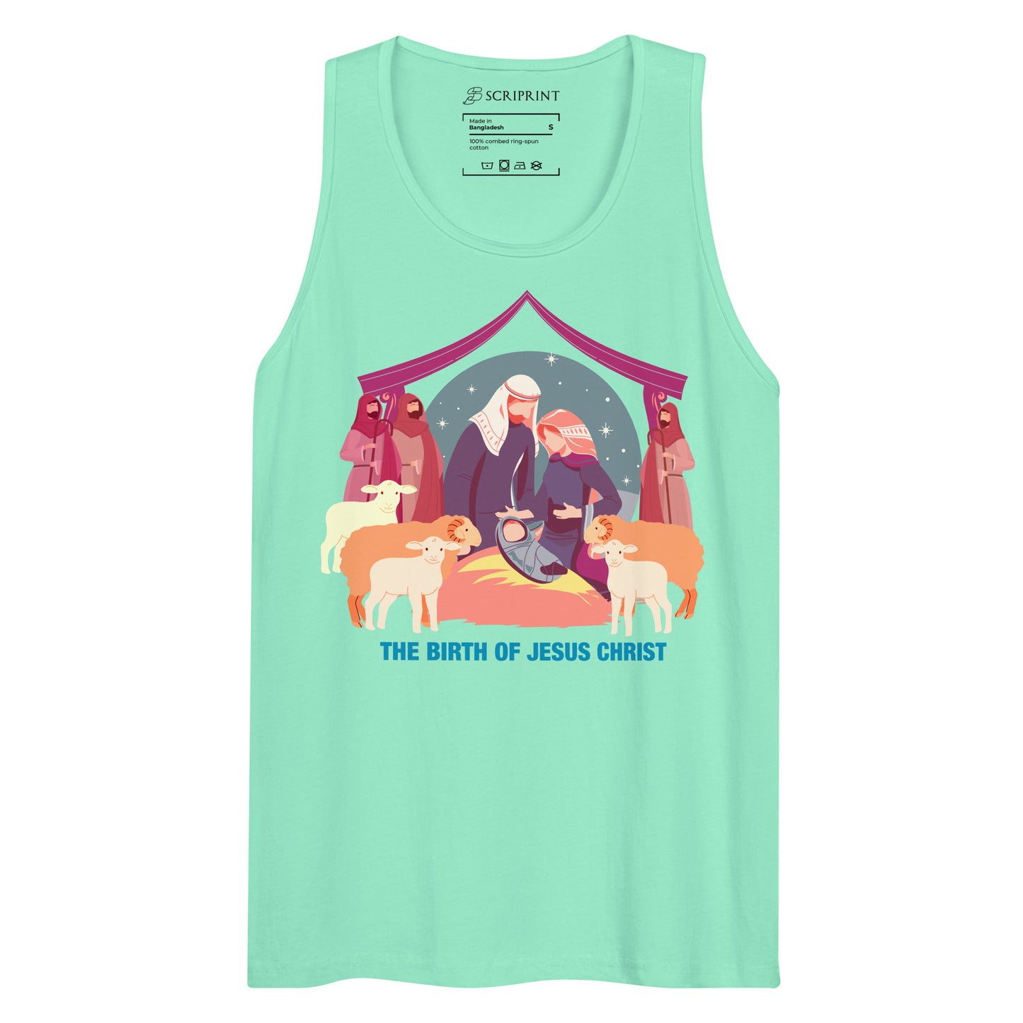 The Birth of Jesus Christ Men’s Premium Tank Top