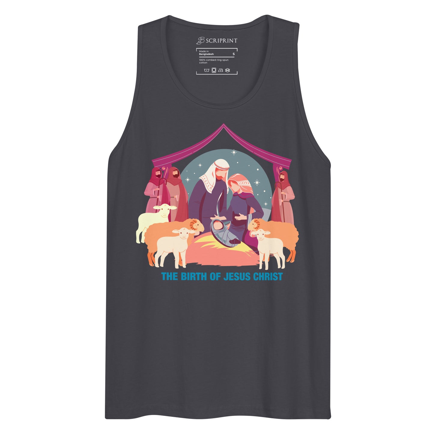 The Birth of Jesus Christ Men’s Premium Tank Top