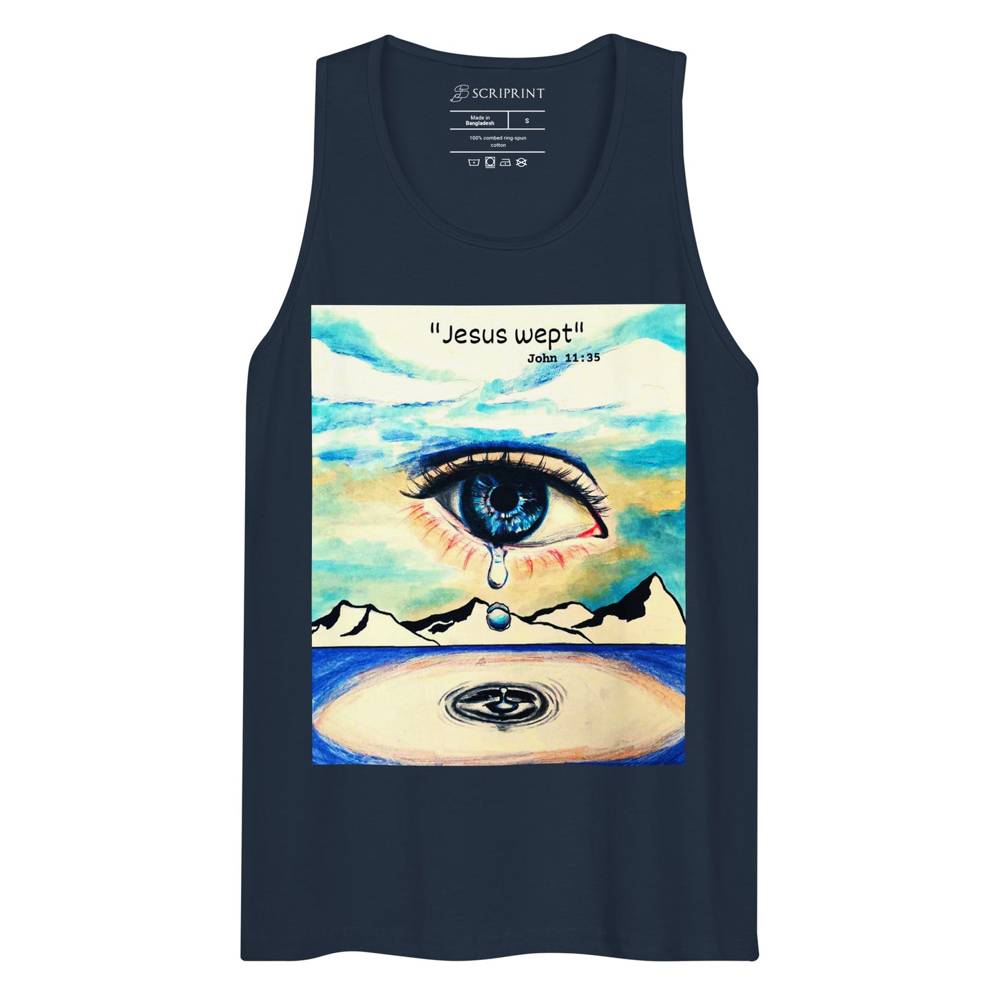 Jesus Wept Men’s Premium Tank Top