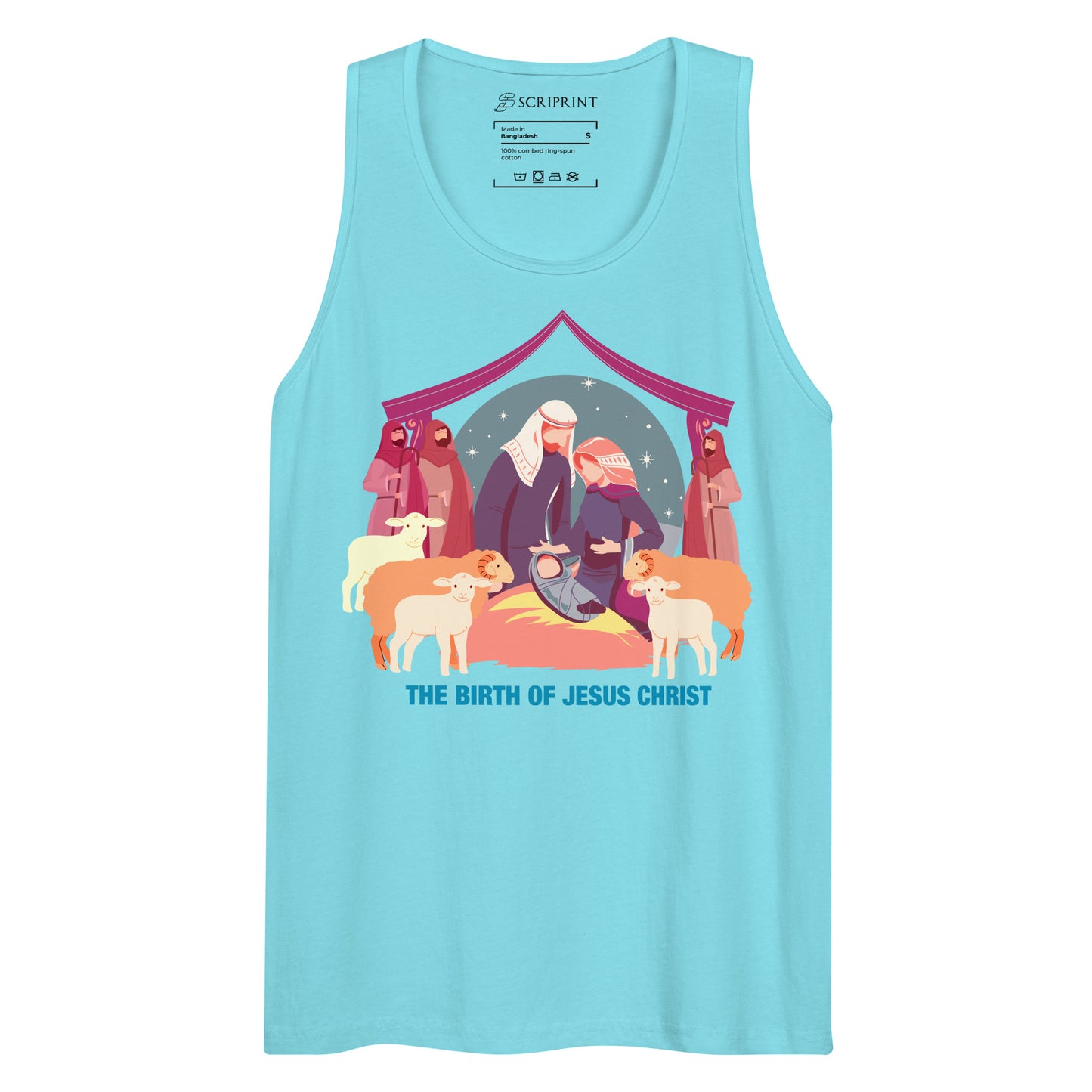 The Birth of Jesus Christ Men’s Premium Tank Top
