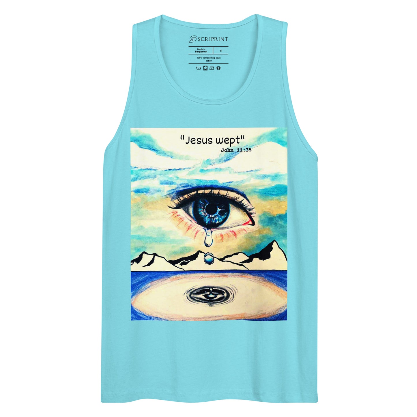 Jesus Wept Men’s Premium Tank Top