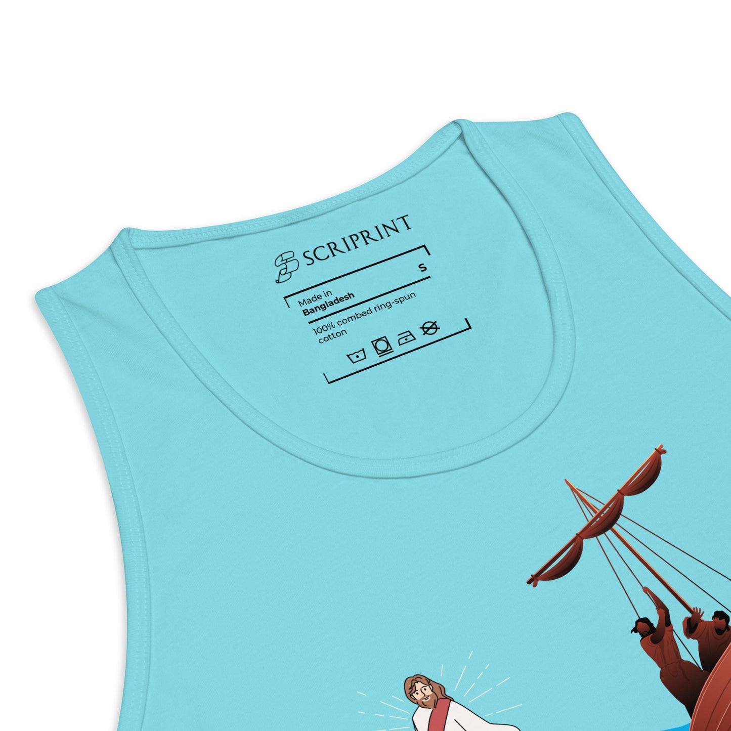 Jesus Walking on Water Men’s Premium Tank Top