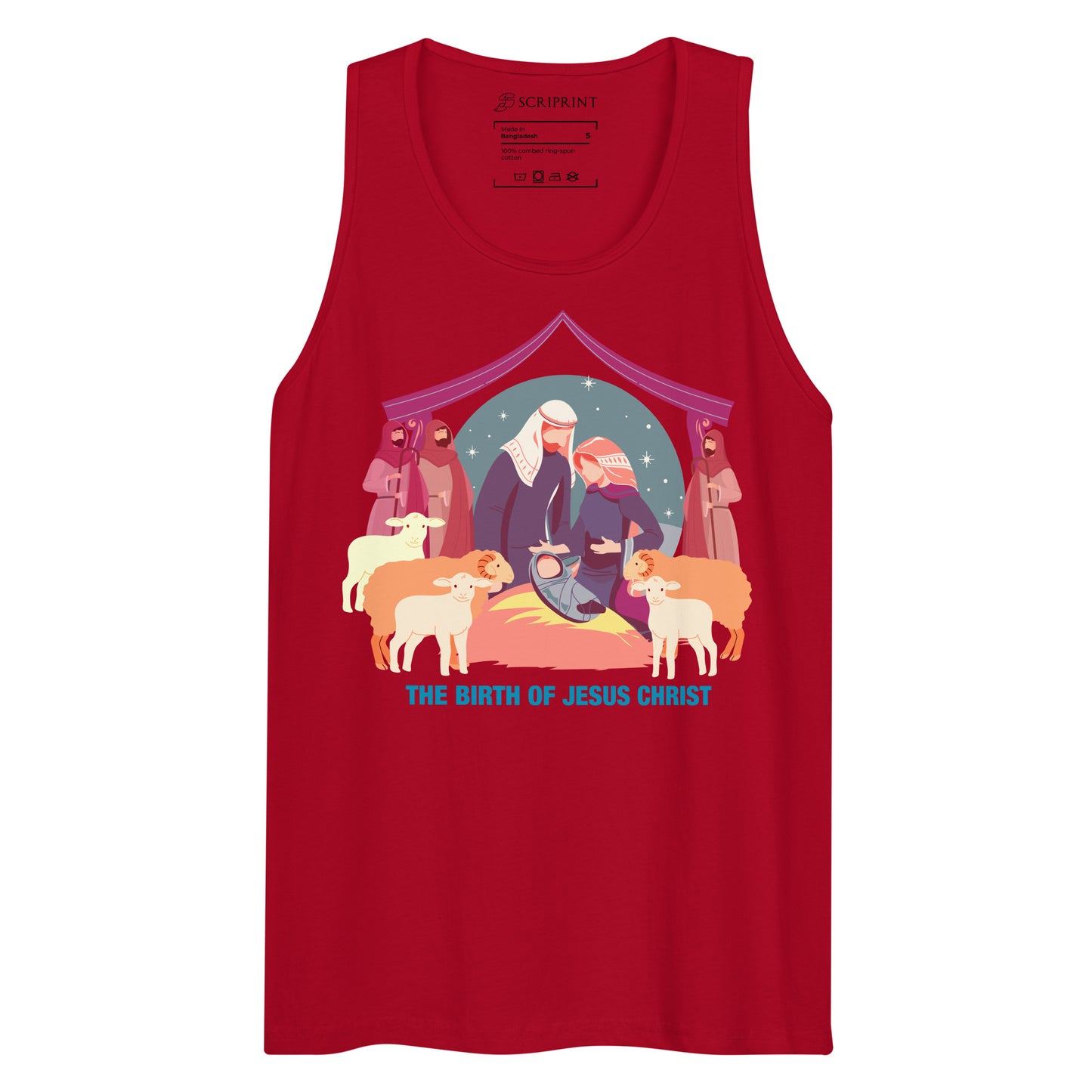 The Birth of Jesus Christ Men’s Premium Tank Top