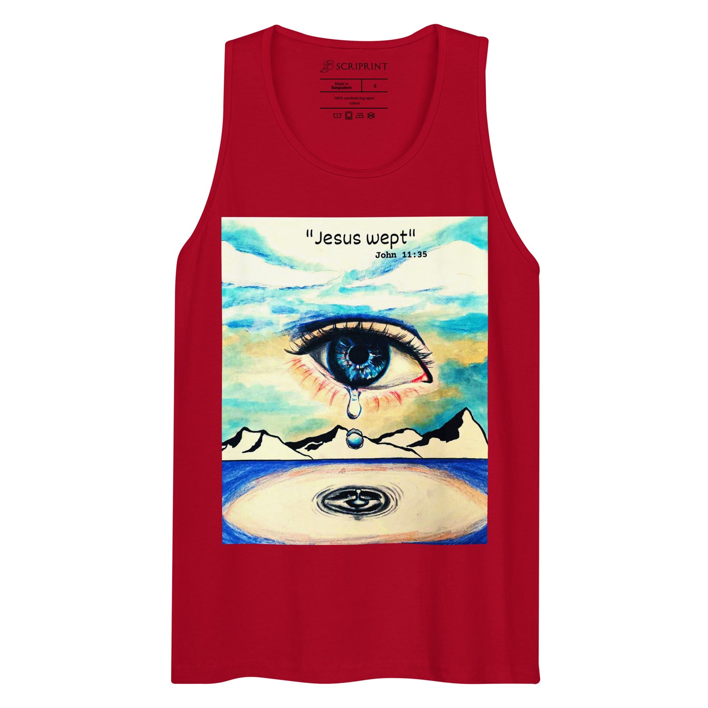 Jesus Wept Men’s Premium Tank Top