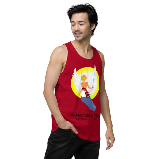 Archangel Michael Men’s Premium Tank Top