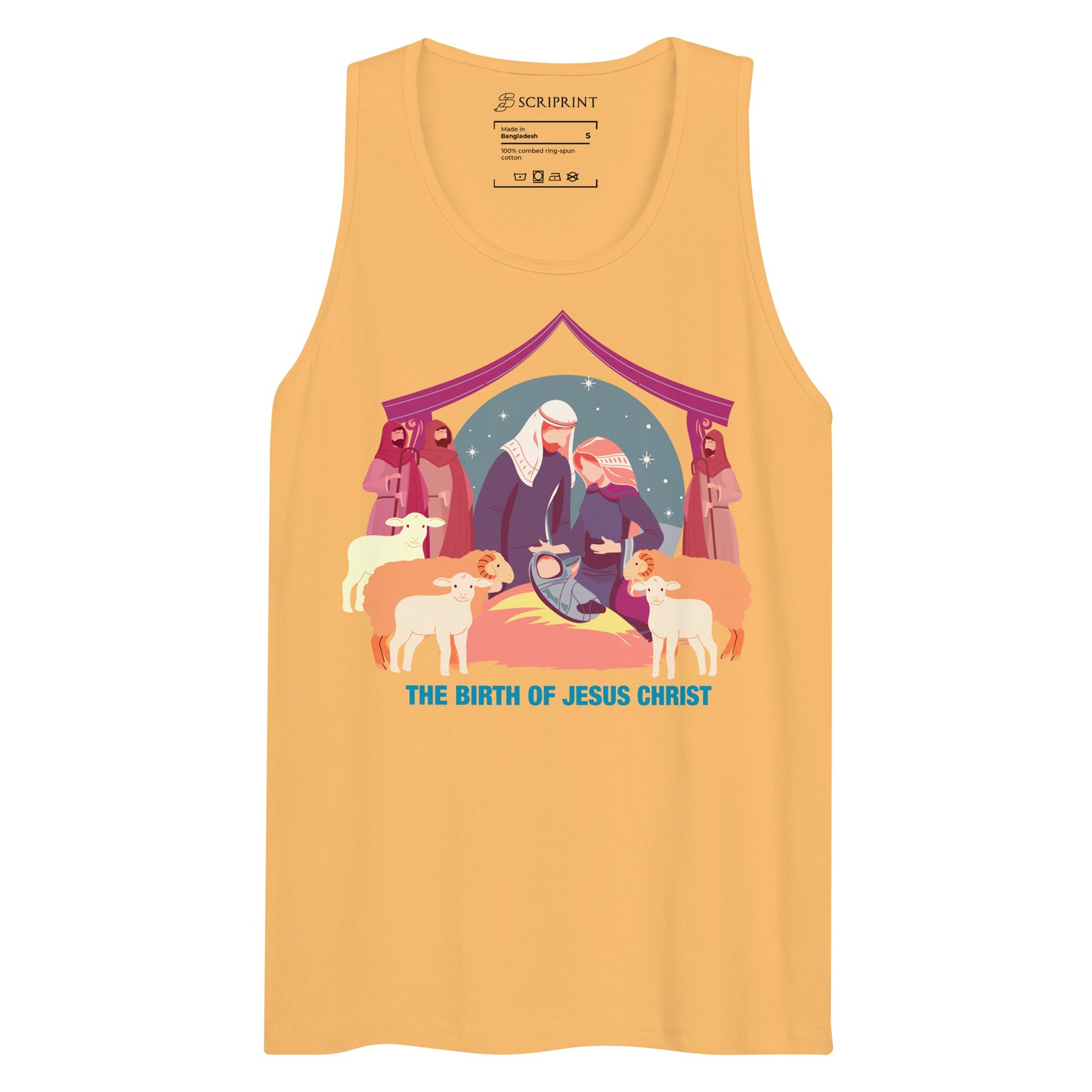 The Birth of Jesus Christ Men’s Premium Tank Top
