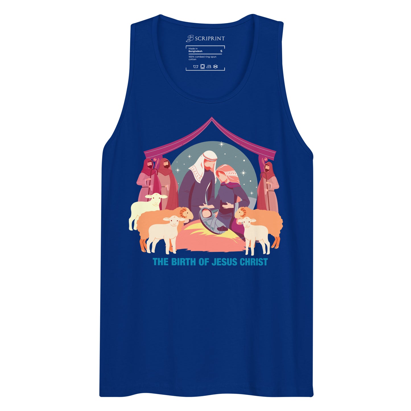 The Birth of Jesus Christ Men’s Premium Tank Top