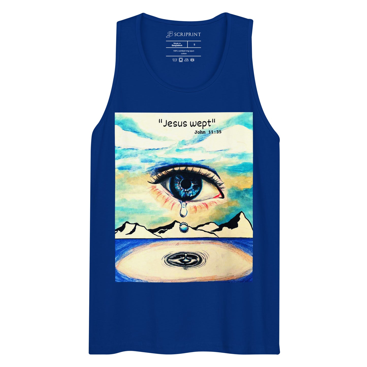 Jesus Wept Men’s Premium Tank Top