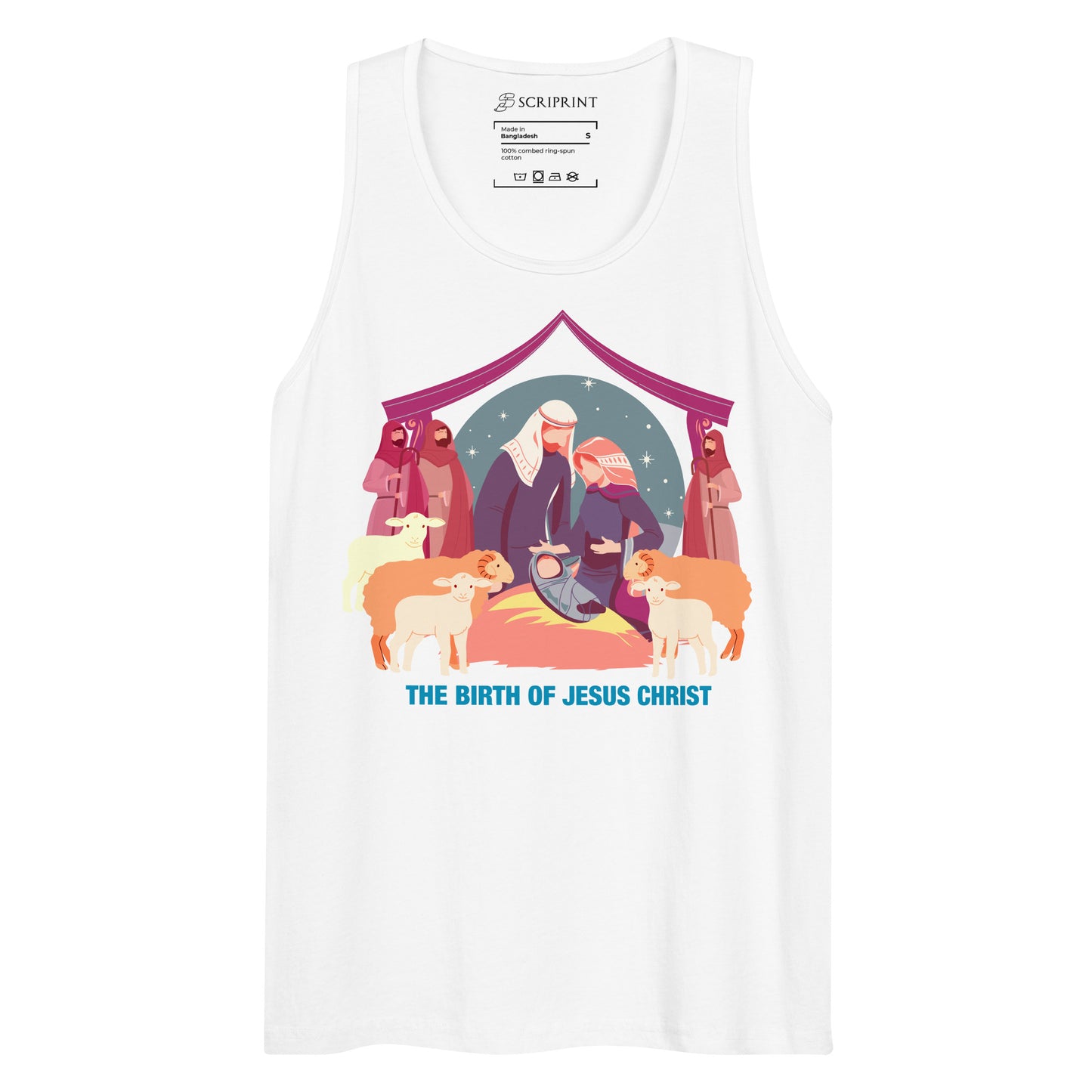 The Birth of Jesus Christ Men’s Premium Tank Top