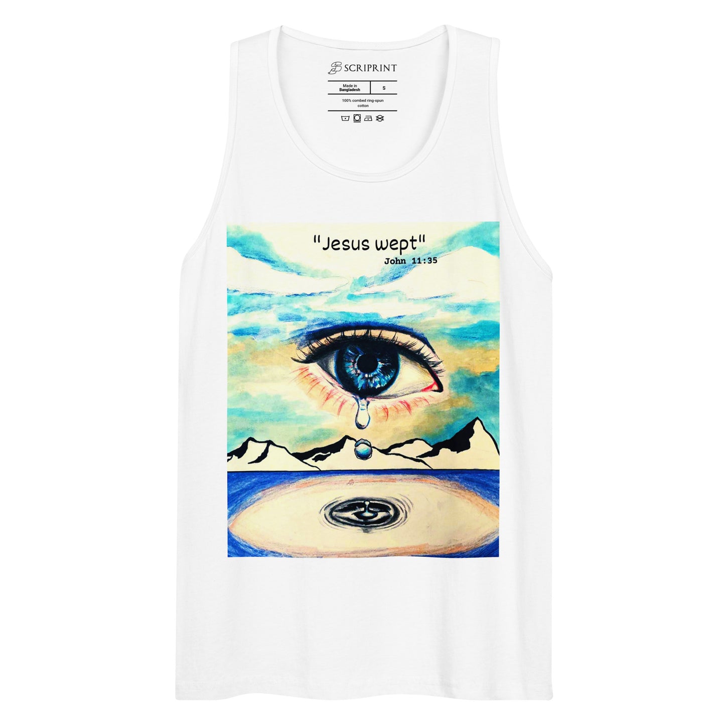 Jesus Wept Men’s Premium Tank Top