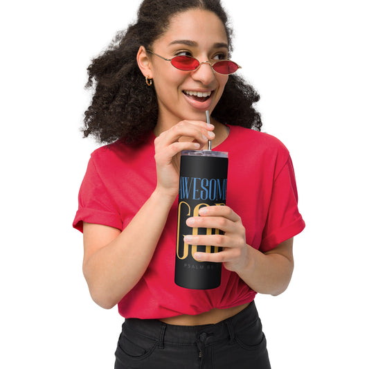 Awesome God Stainless Steel Tumbler