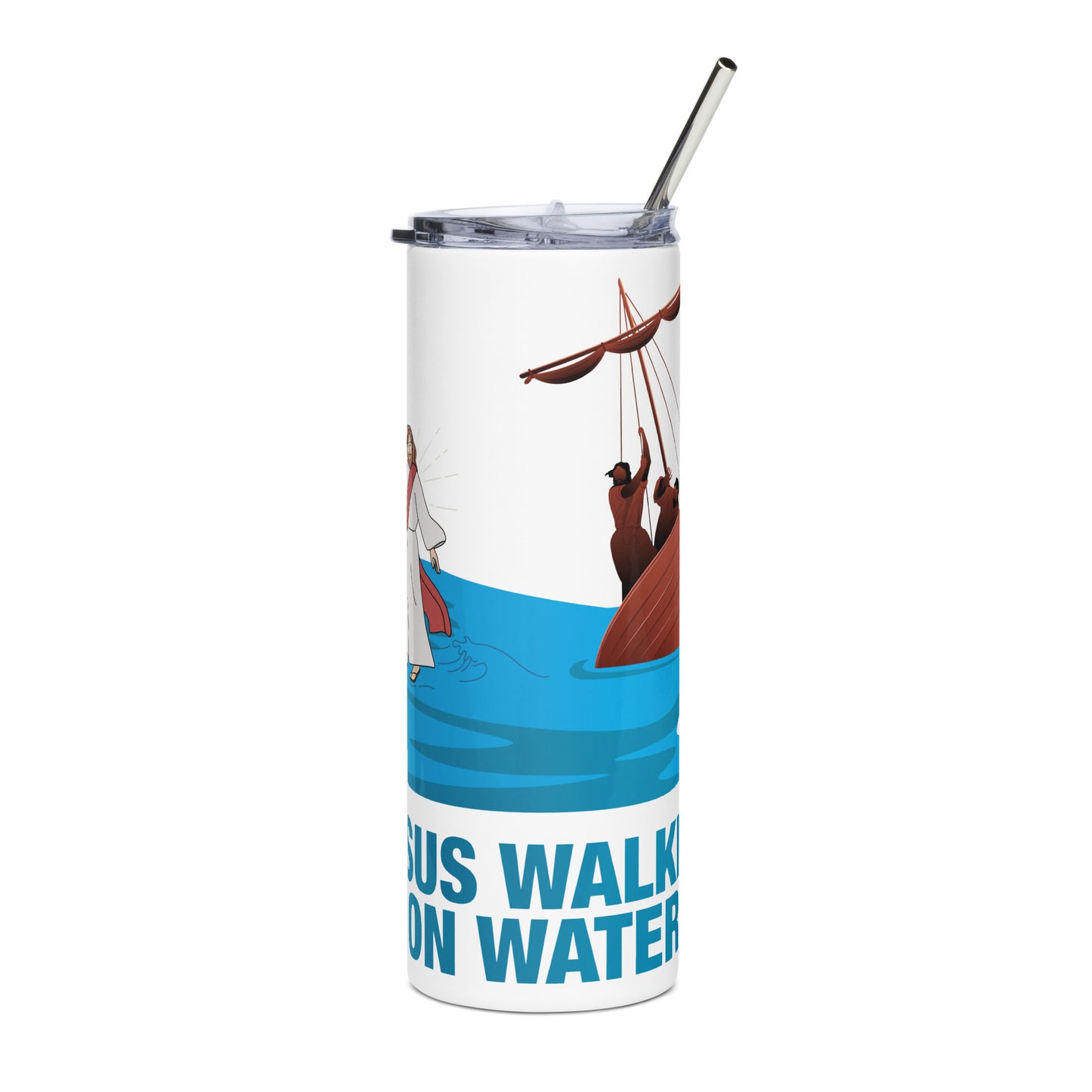 Jesus Walking on Water Stainless Steel Tumbler
