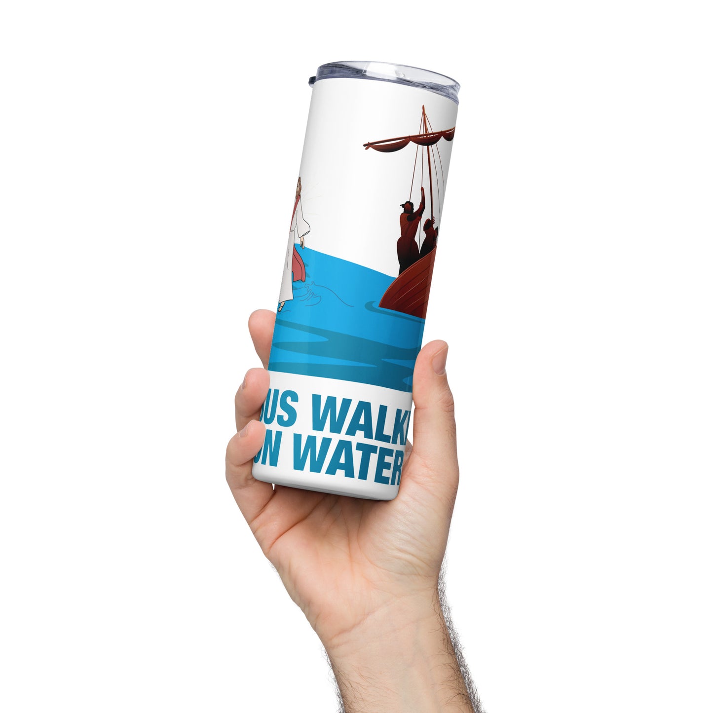 Jesus Walking on Water Stainless Steel Tumbler